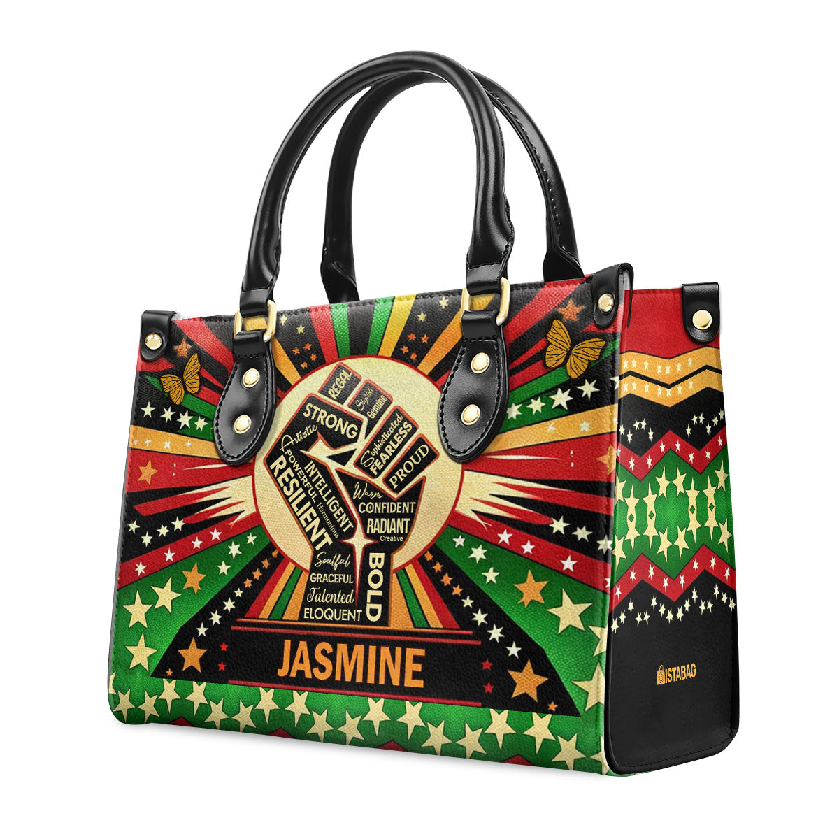Juneteenth Spirit - Personalized Leather Hand Bag SBLHBT63