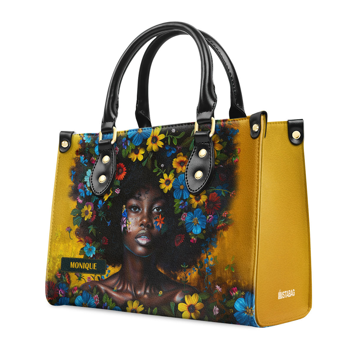 Afrocentrism 03 - Personalized Leather Handbag SBT03