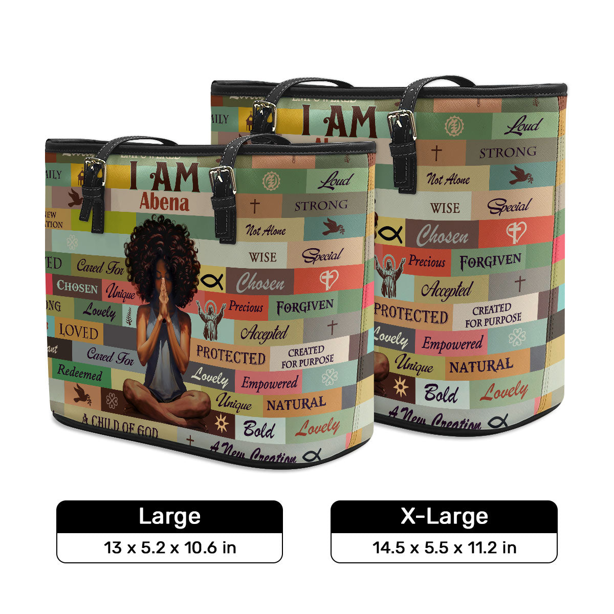 I Am Chosen - Personalized Leather Totebag MB50