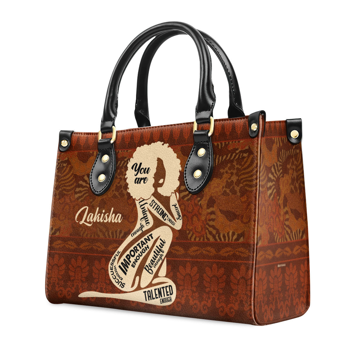 God Says You Are - Personalized Leather Handbag STB149
