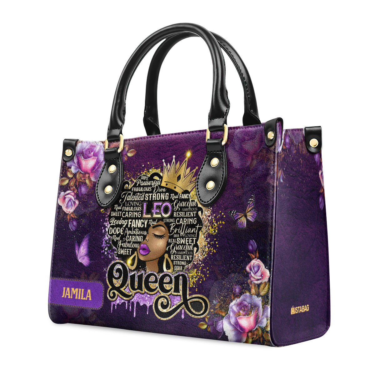 Zodiac Queen - Personalized Leather Handbag SBLHBLM1384L
