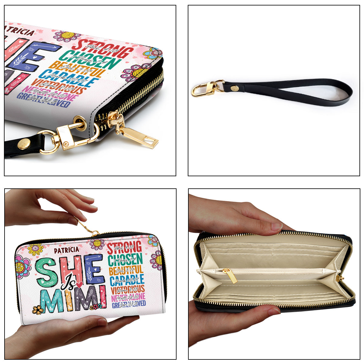 She Is Mom - Personalized Clutch Purse