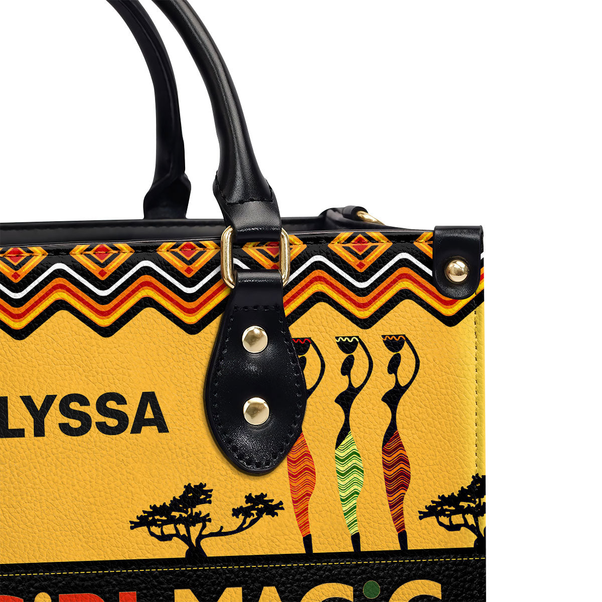 BLACKGIRLMAGIC - Personalized Leather Handbag - MB10