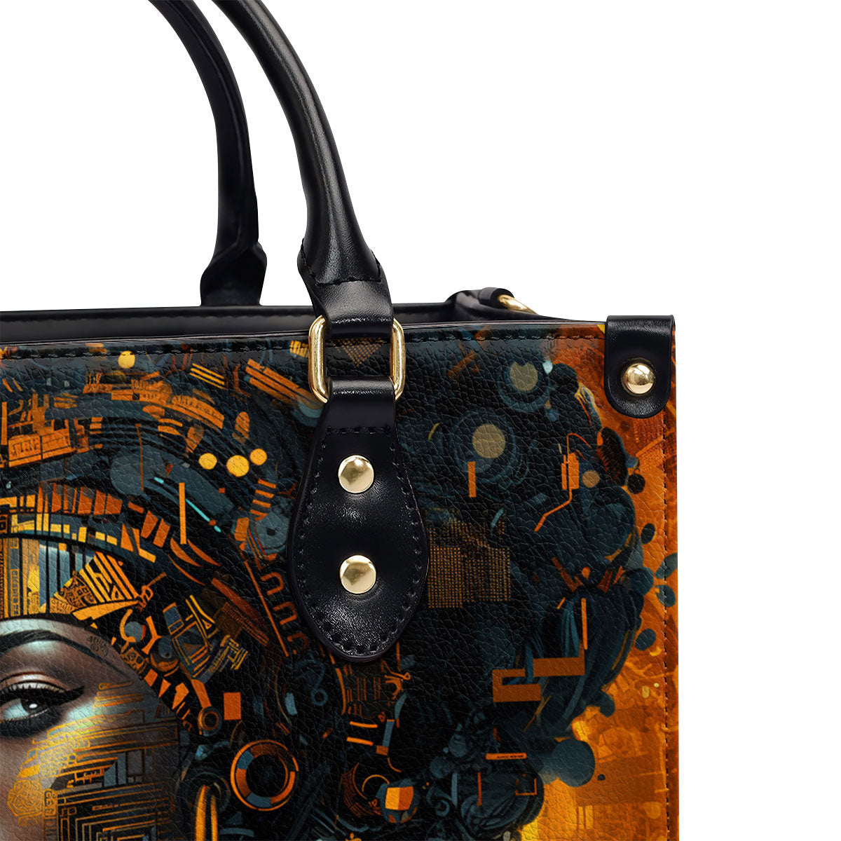 Afrofuturism12 - Personalized Leather Handbag SB120
