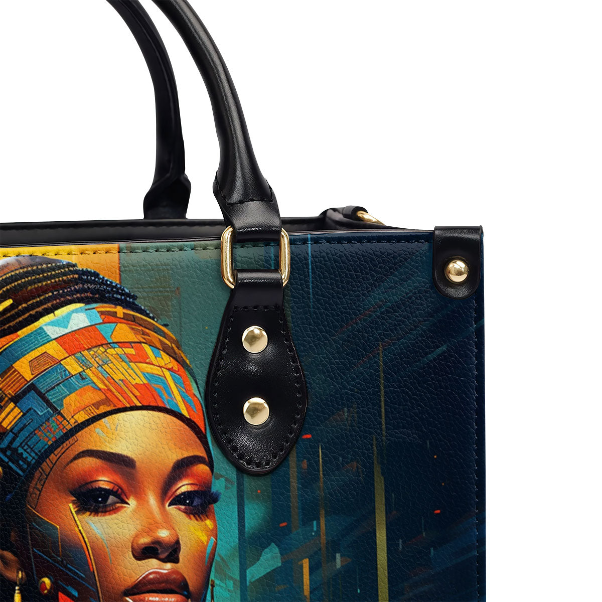 Afrofuturism09 - Personalized Leather Handbag SB121