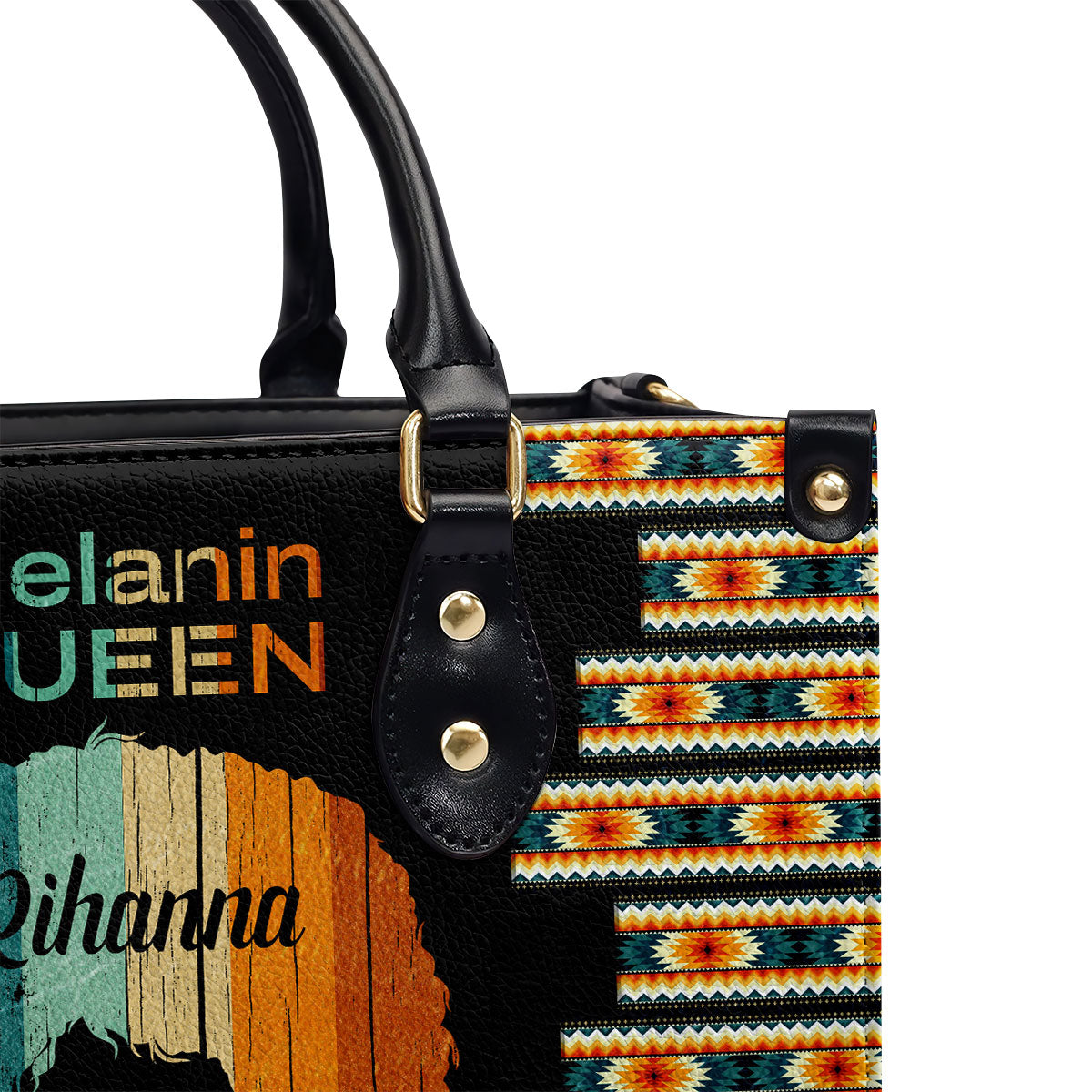 Melanin Queen - Personalized Leather Handbag SB31