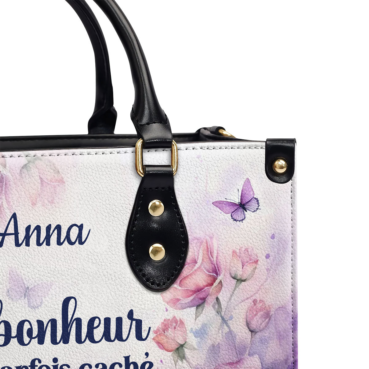 Le bonheur est parfois caché dans l’inconnu - Personalized Leather Handbag SB610