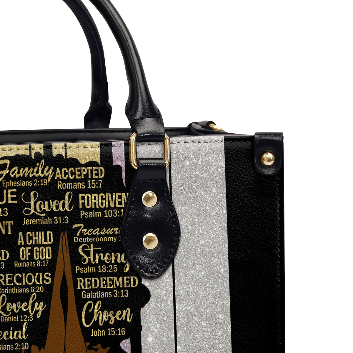 God Says I am - Personalized Leather Handbag STB148
