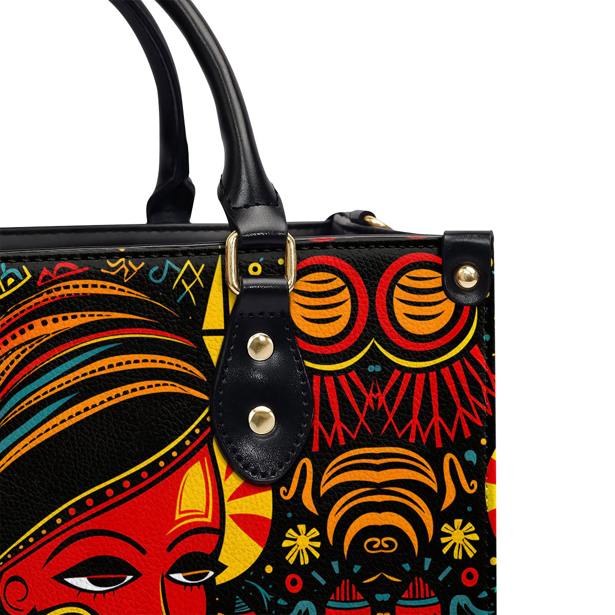 The Black Origin - Personalized Leather Handbag With Unique Texture STB18B