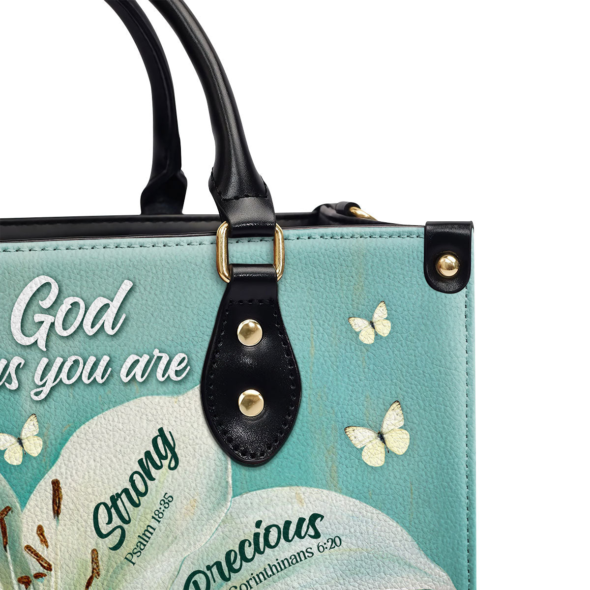 God Says You Are - Personalized Leather Handbag STB47