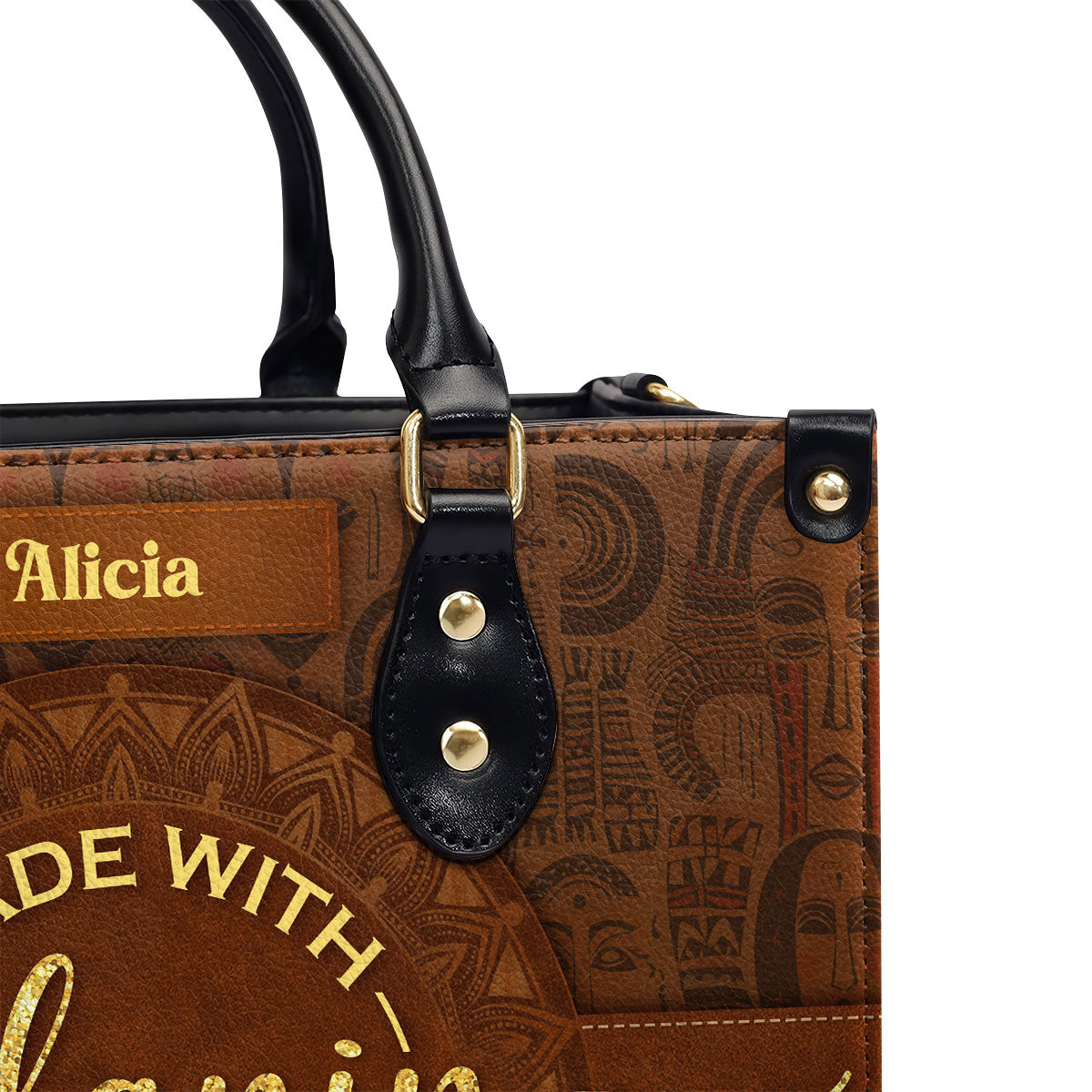 Melanin And Magic - Personalized Leather Handbag STB53