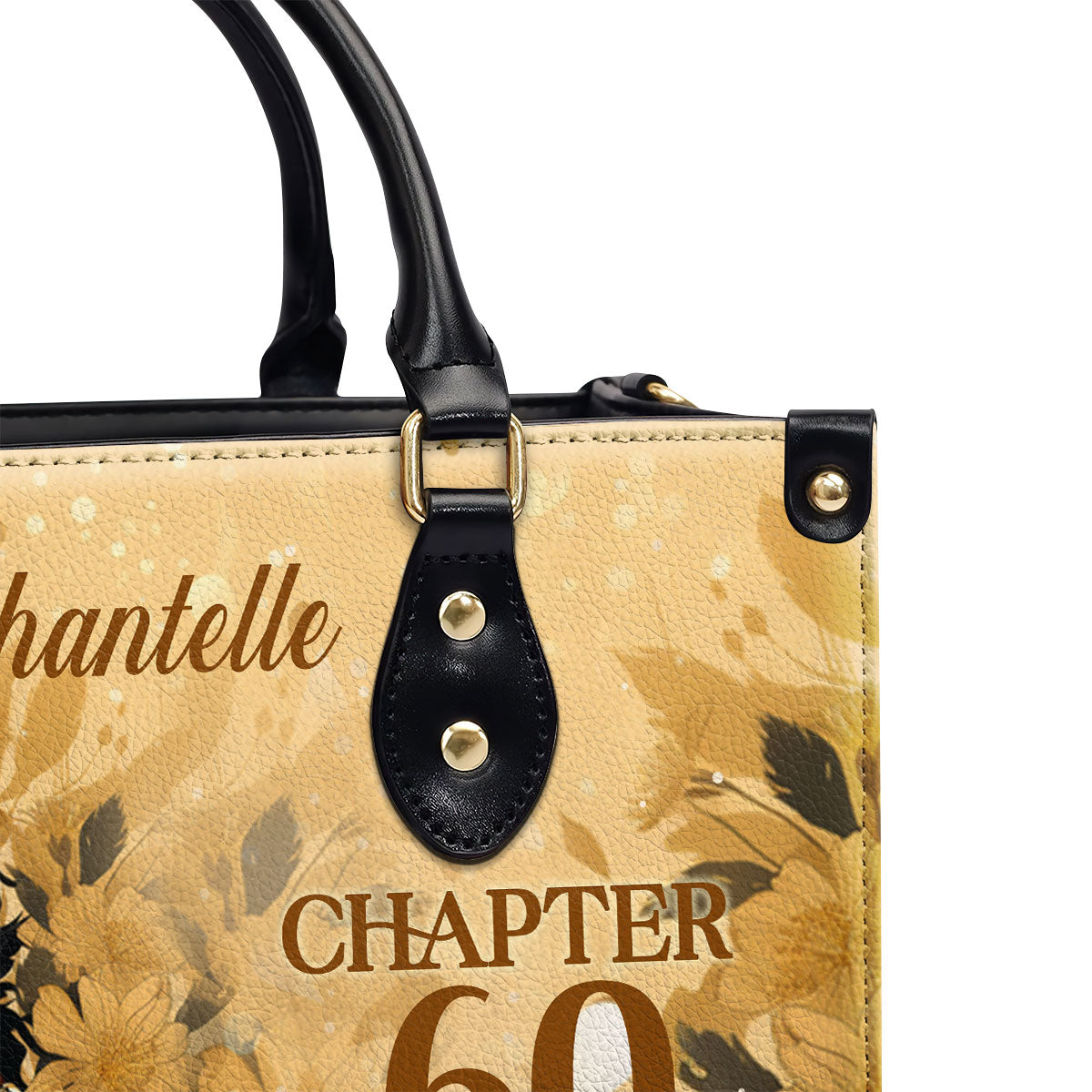 Stay Fabulous - Personalized Purple Leather Handbag STB63