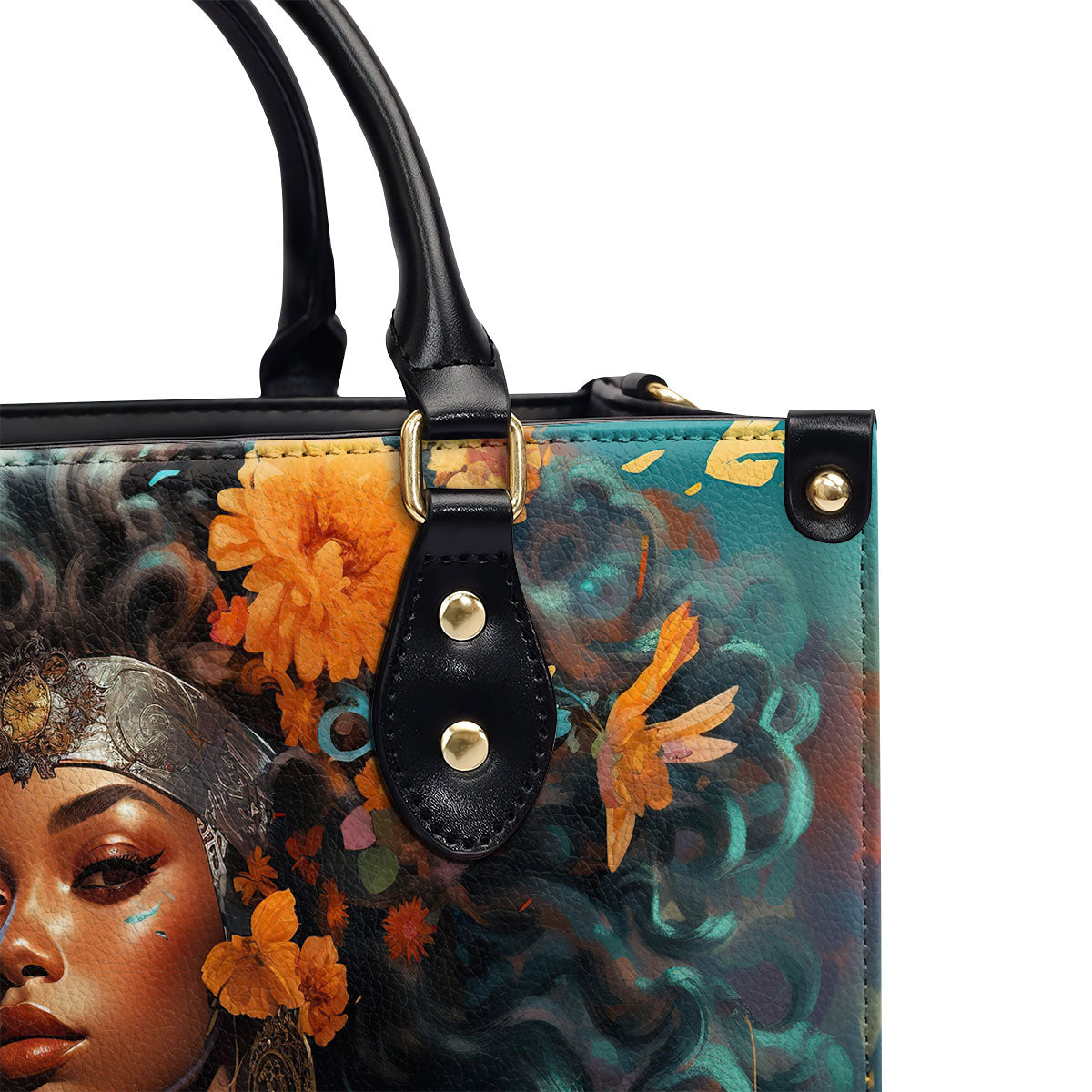 AfroArt07 - Personalized Leather Handbag MB57