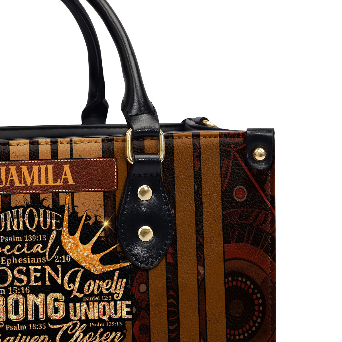 God Says I Am - Personalized Leather Handbag SBLHBLM1204D
