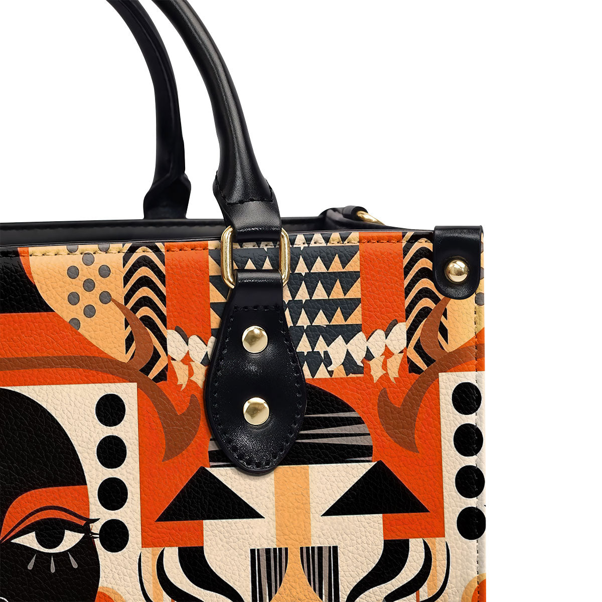 Black Beauty - Personalized Leather Handbag STB51