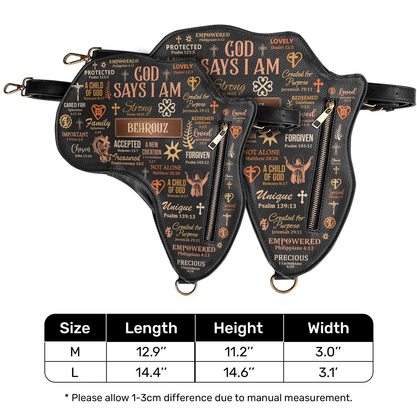 God Says I Am - Personalized Africa Bag ABM01