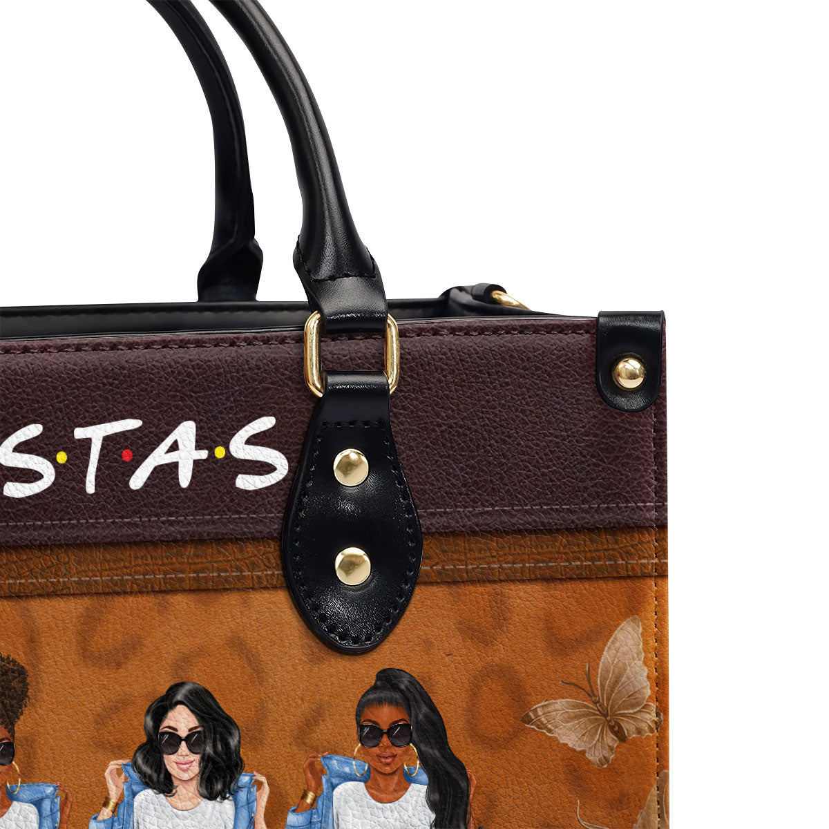 Partners In Crime - Personalized Leather Handbag STB04