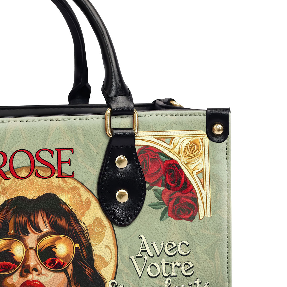 Eclaire Le Monde Avec Ta Singularite - Personalized Leather Hand Bag SBLHBT66