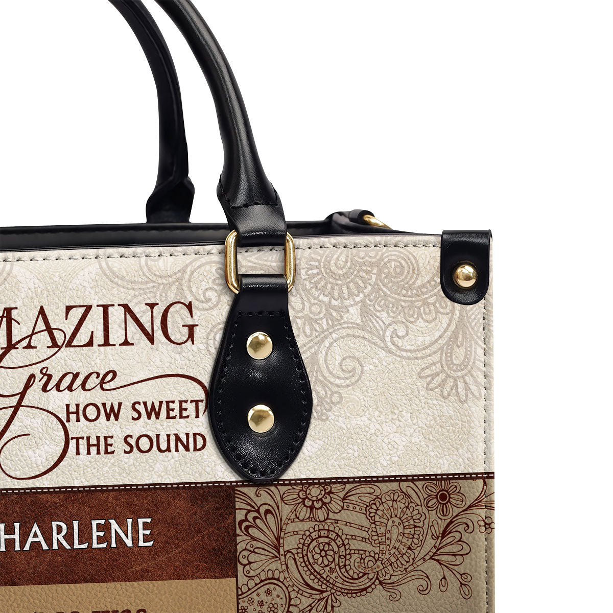 Amazing Grace - Personalized Leather Handbag MB49