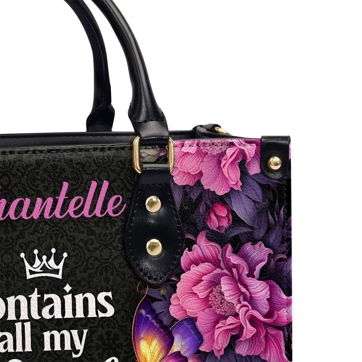 Black Queen Secrets - Personalized Leather Hand Bag STB77
