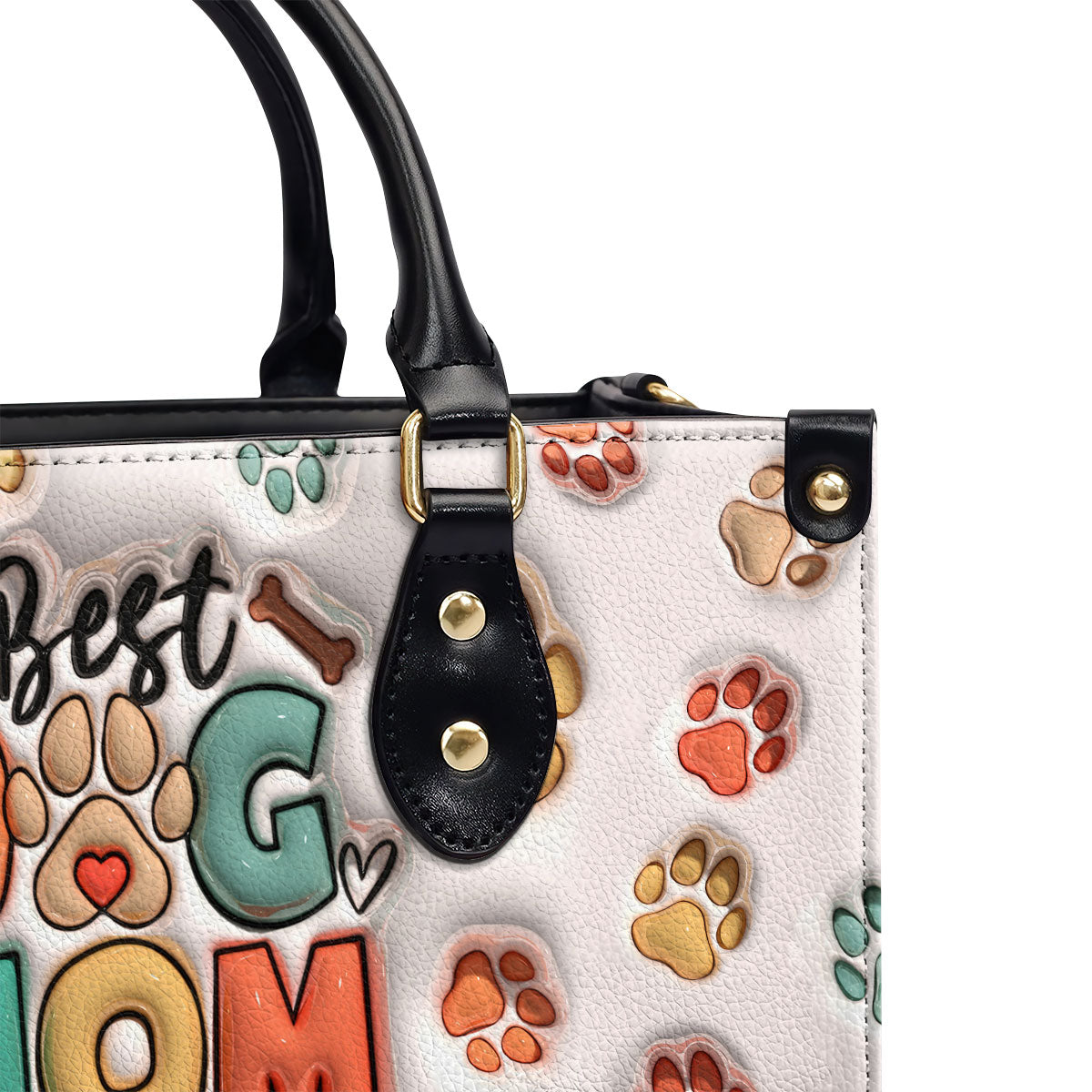 Best Dog Mom Ever - Personalized Leather Handbag STB225