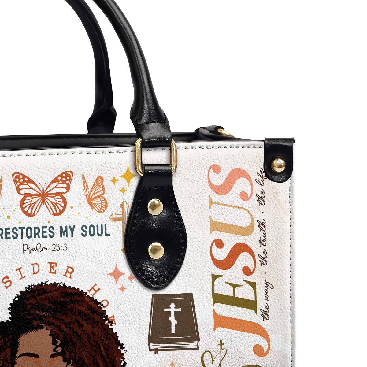 Faith Pray On It - Personalized Leather Handbag SBLHBLTN1357L