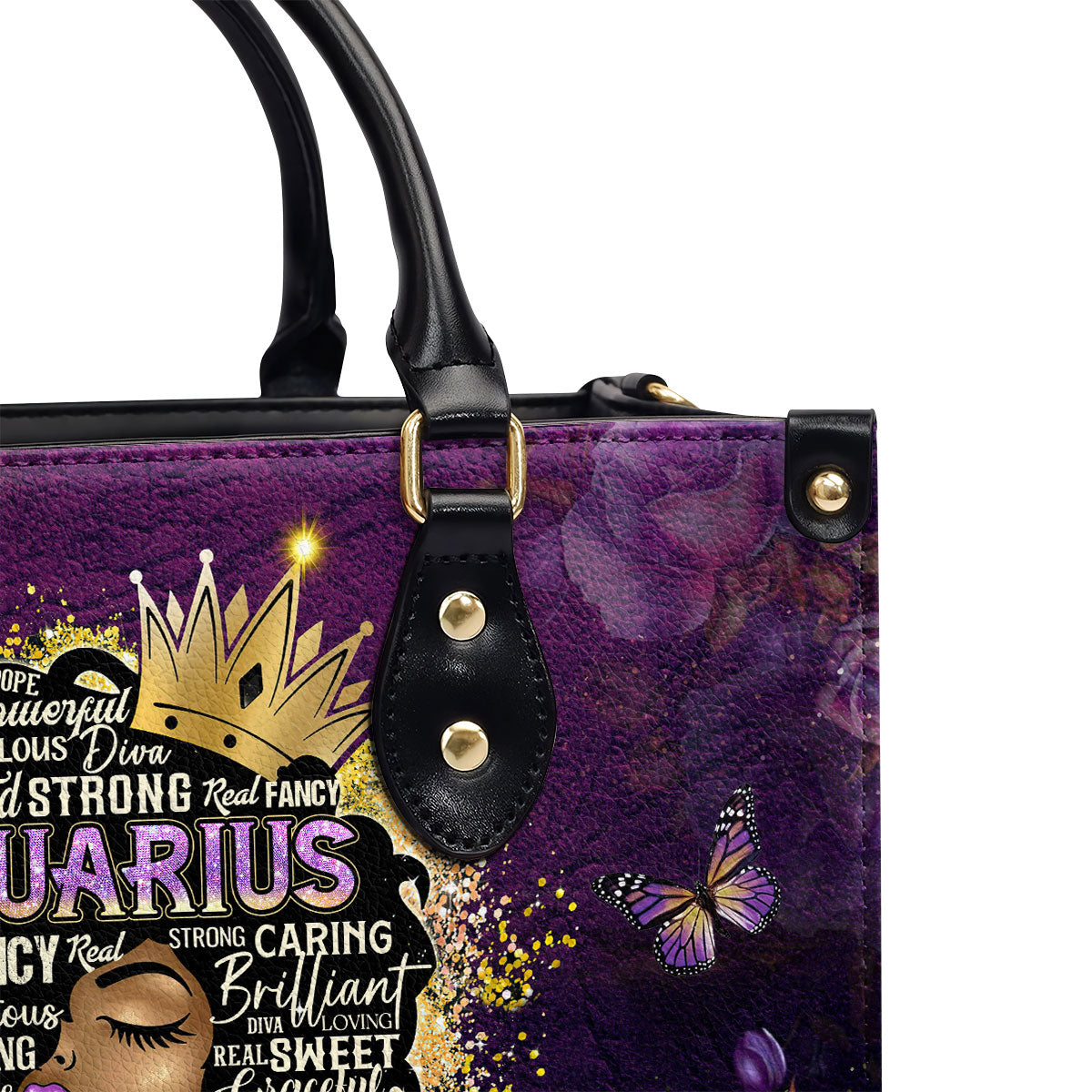Zodiac Queen - Personalized Leather Handbag SBLHBLM1384L