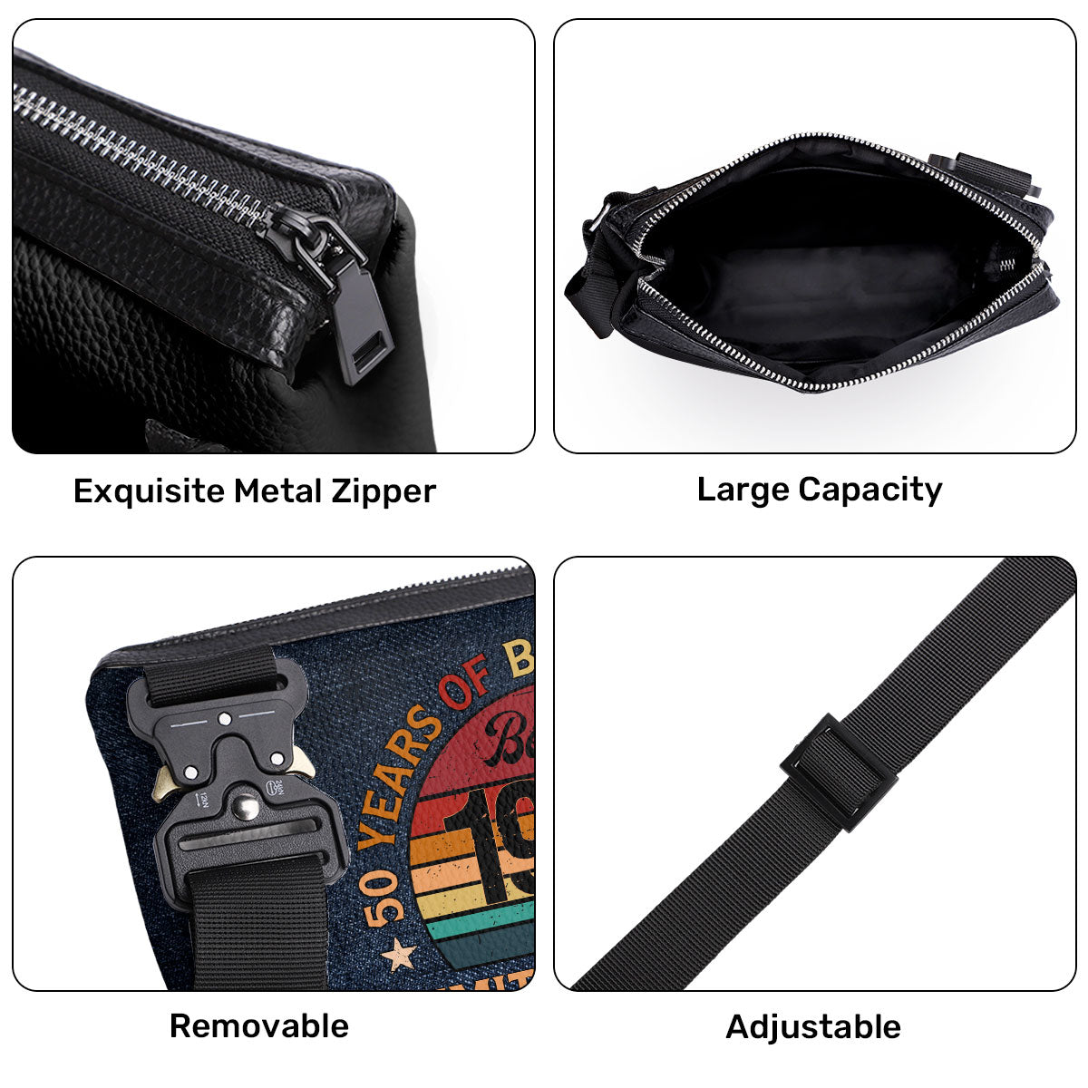 Being Awesome Limited Edition - Personalized Men Cross Body SBMCBM02