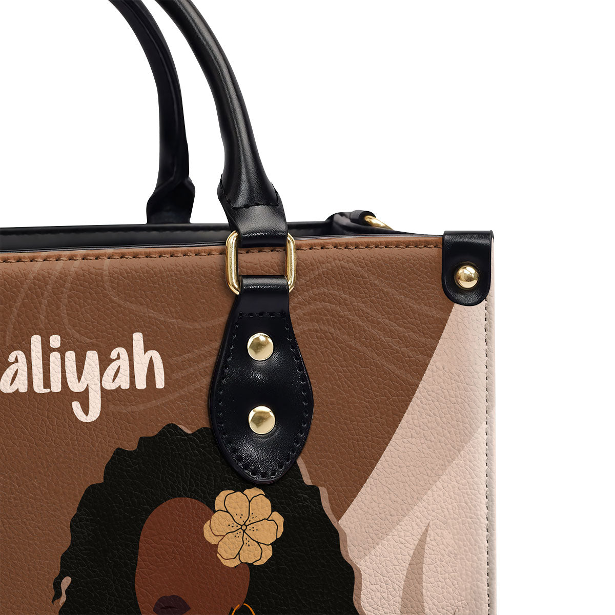 It Is Ok To Be Less Than Perfect - Personalized Leather Hand Bag STB105