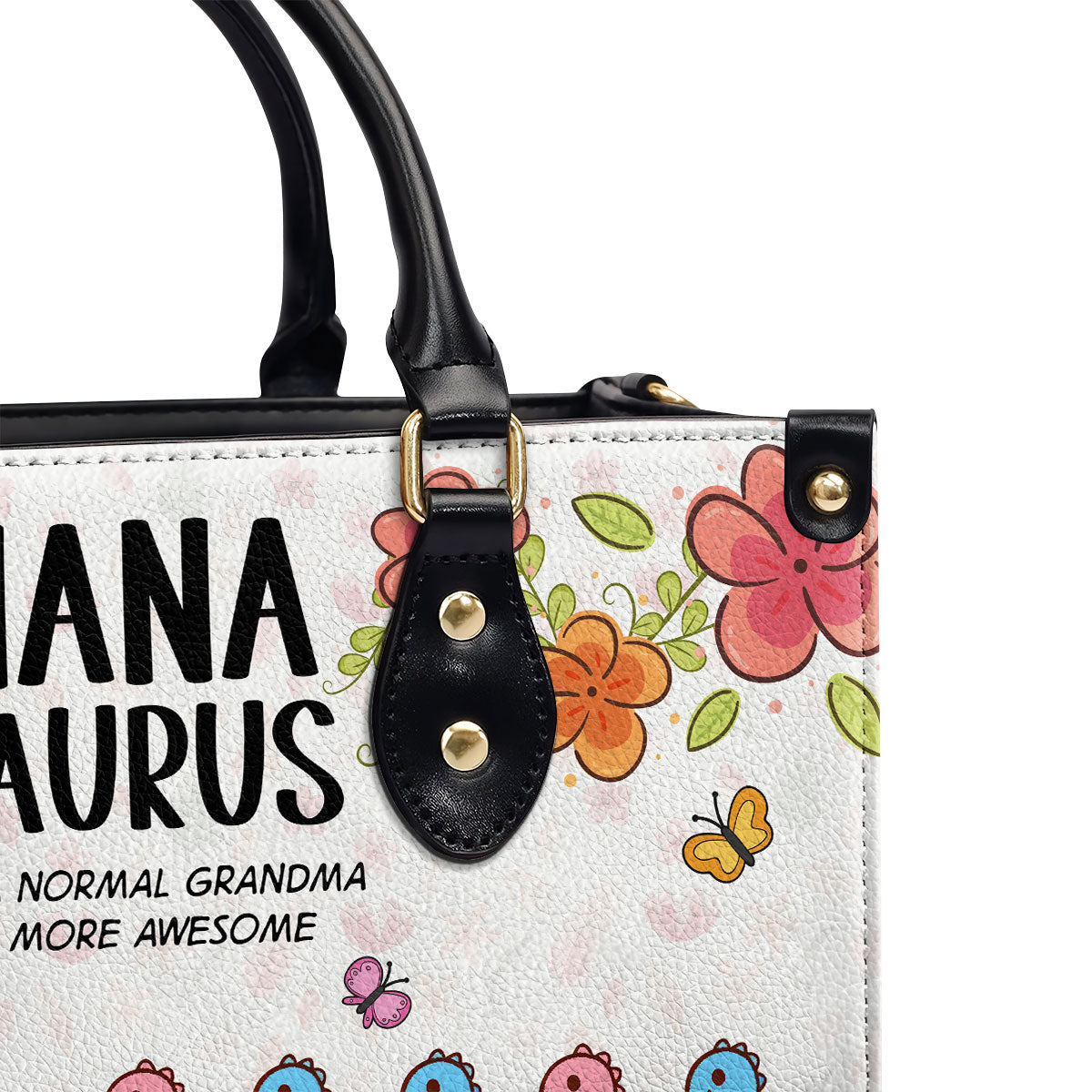 Nanasaurus - Personalized Leather Handbag SB5759
