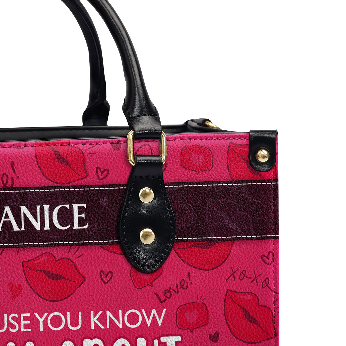 All About That Bass - Personalized Leather Handbag SB189