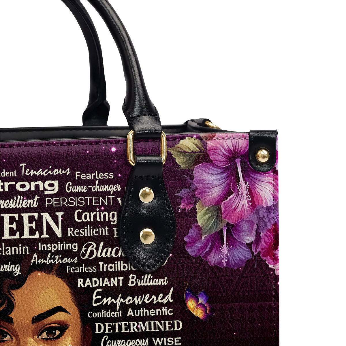 Black Queen - Personalized Leather Handbag SB37