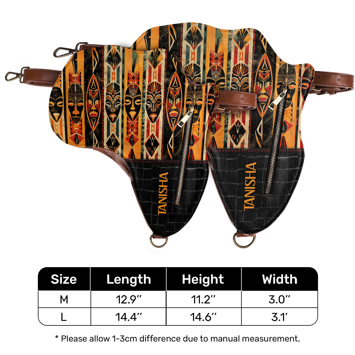 Africa Map 12 - Personalized Africa Bag SBT25