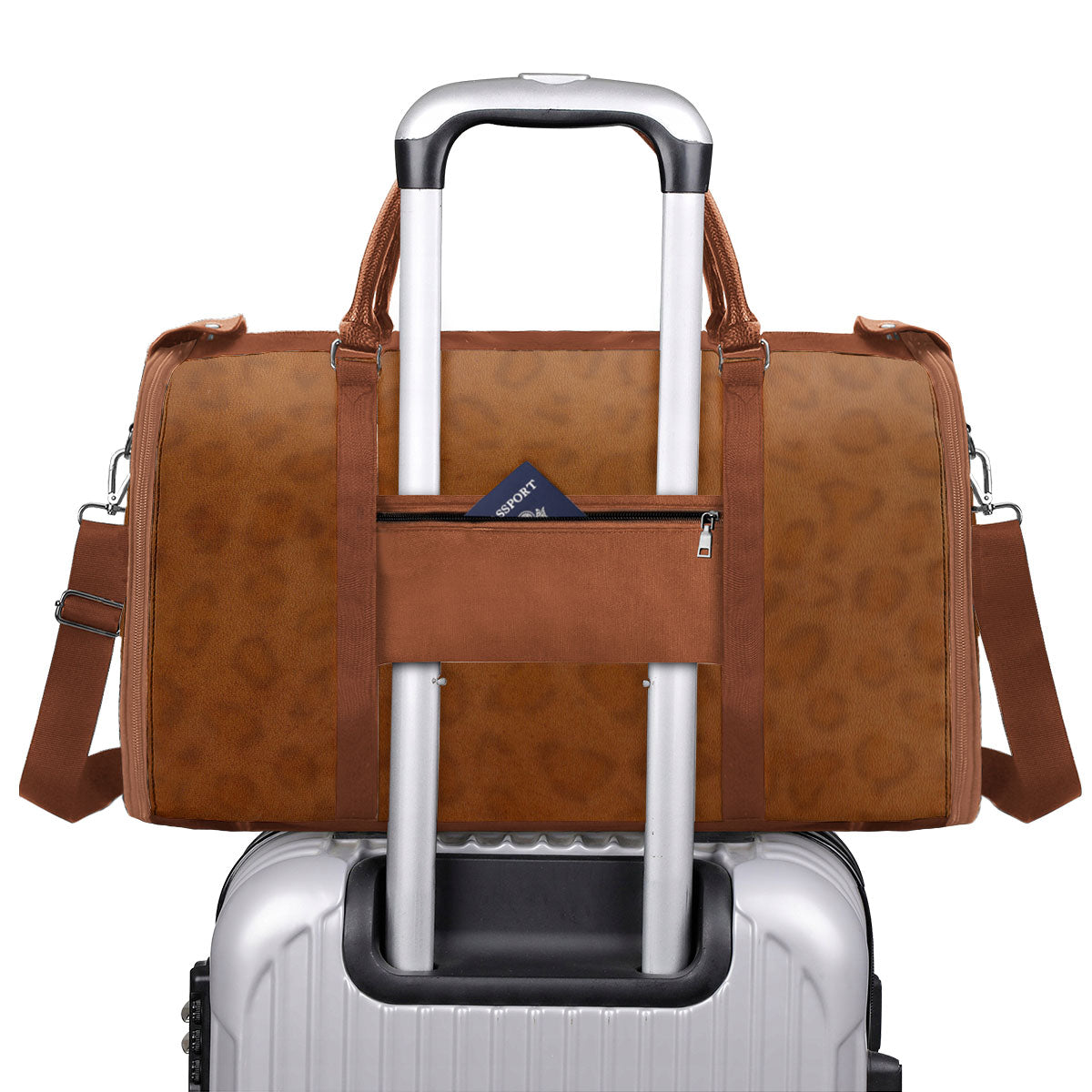 I Am - Personalized Leather Duffle Bag STB03