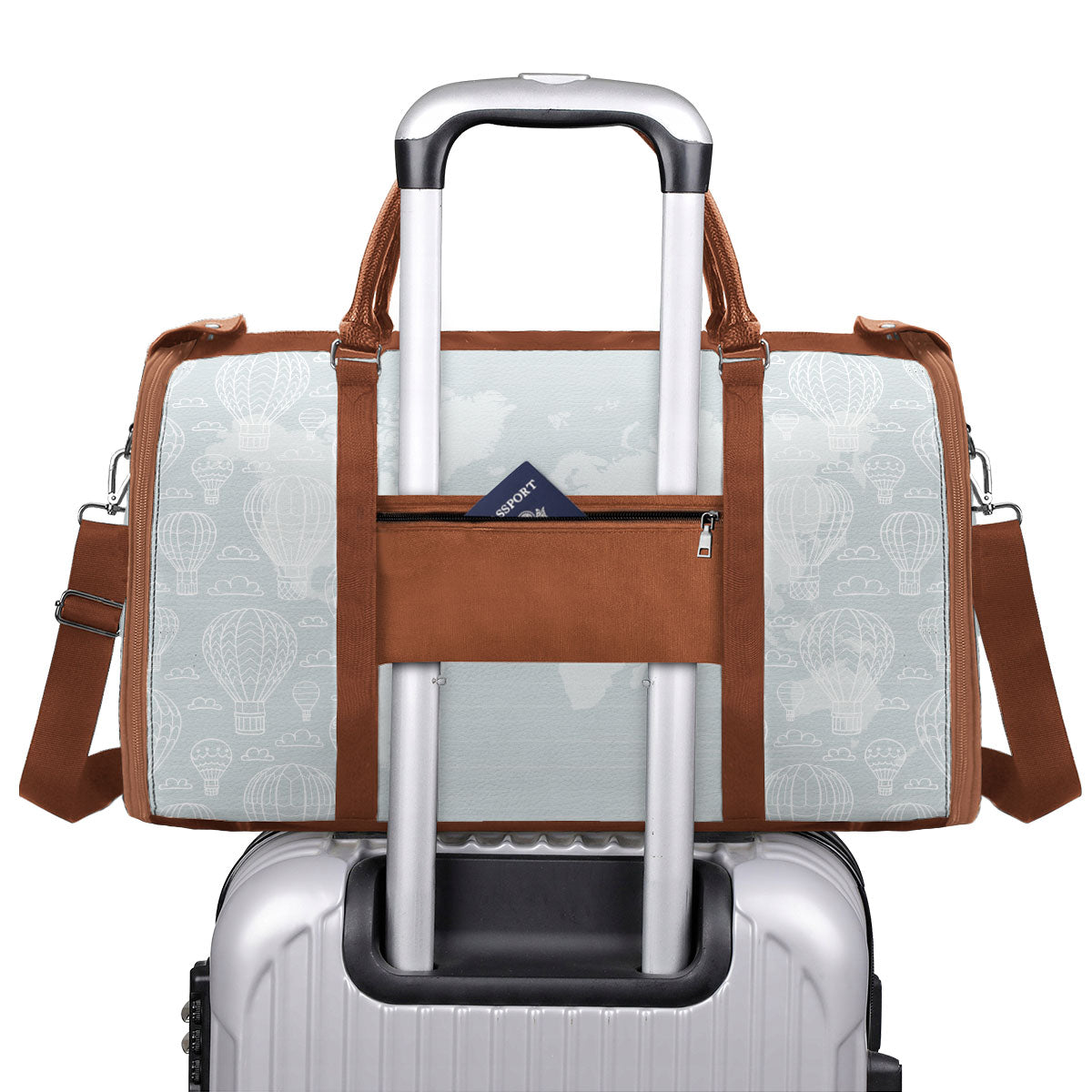 And Into The Forest I Go - Personalized Leather Duffle Bag SBDBHN22