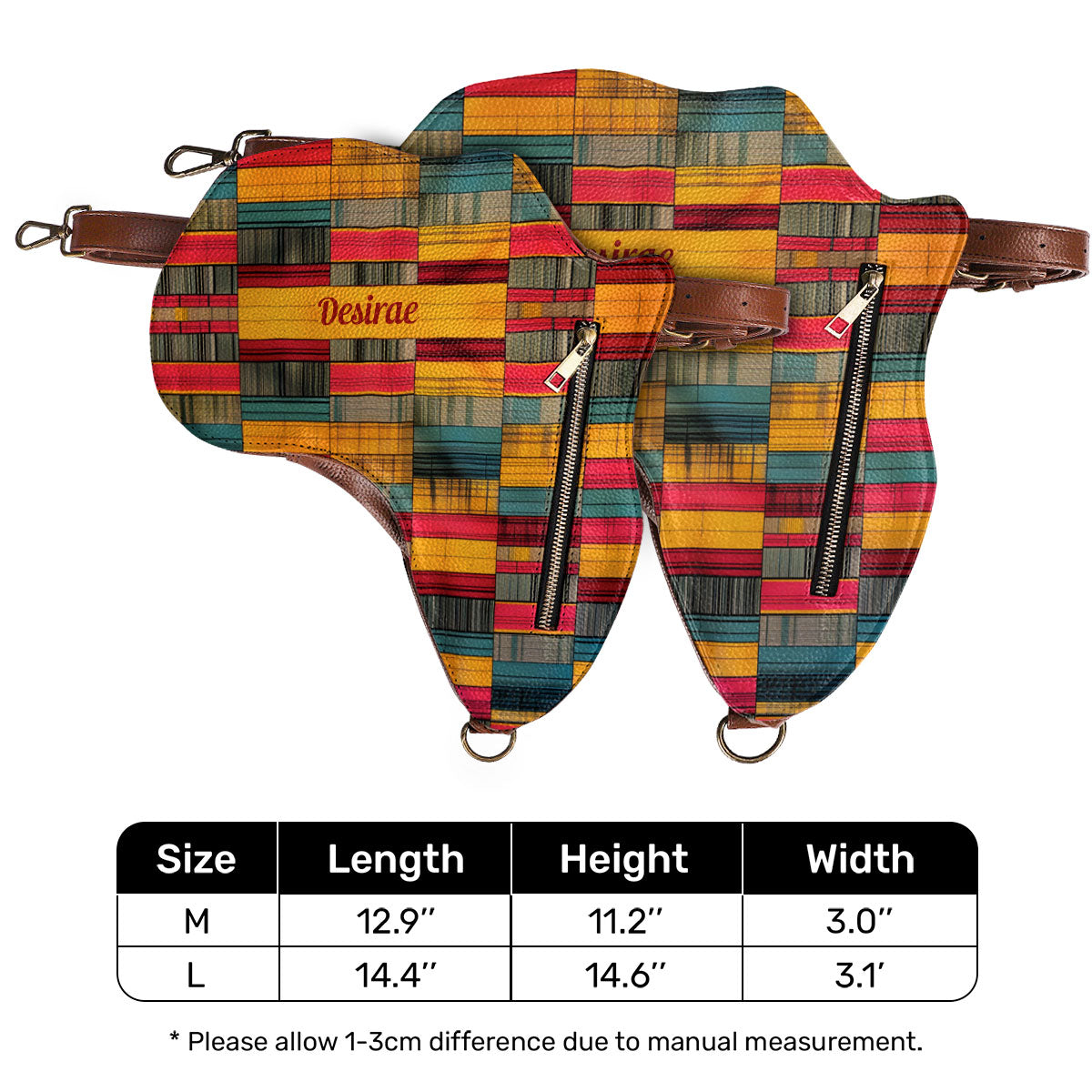 Africa Map 04 - Personalized Africa Bag SBT17