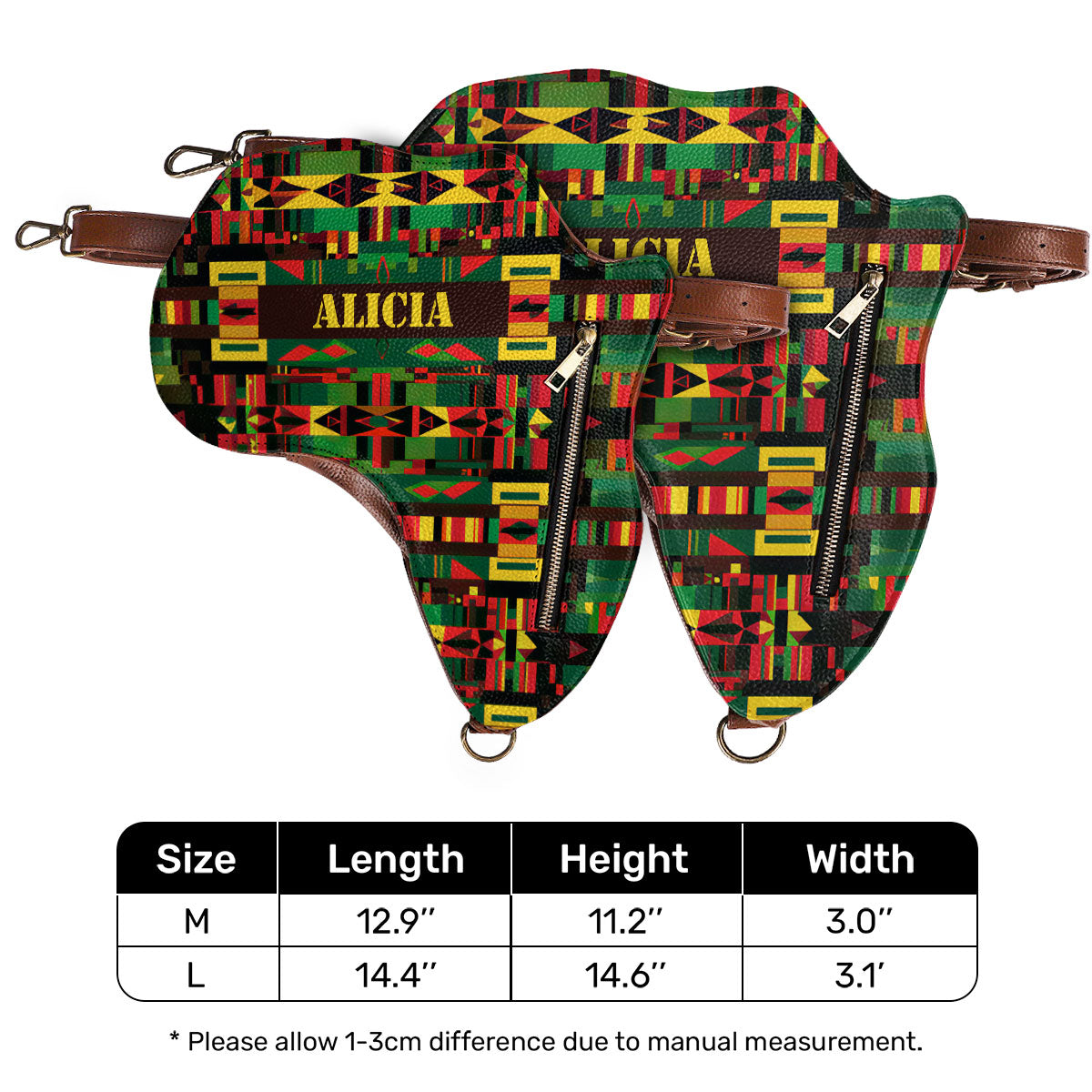 Africa Map 10 - Personalized Africa Bag SBT23