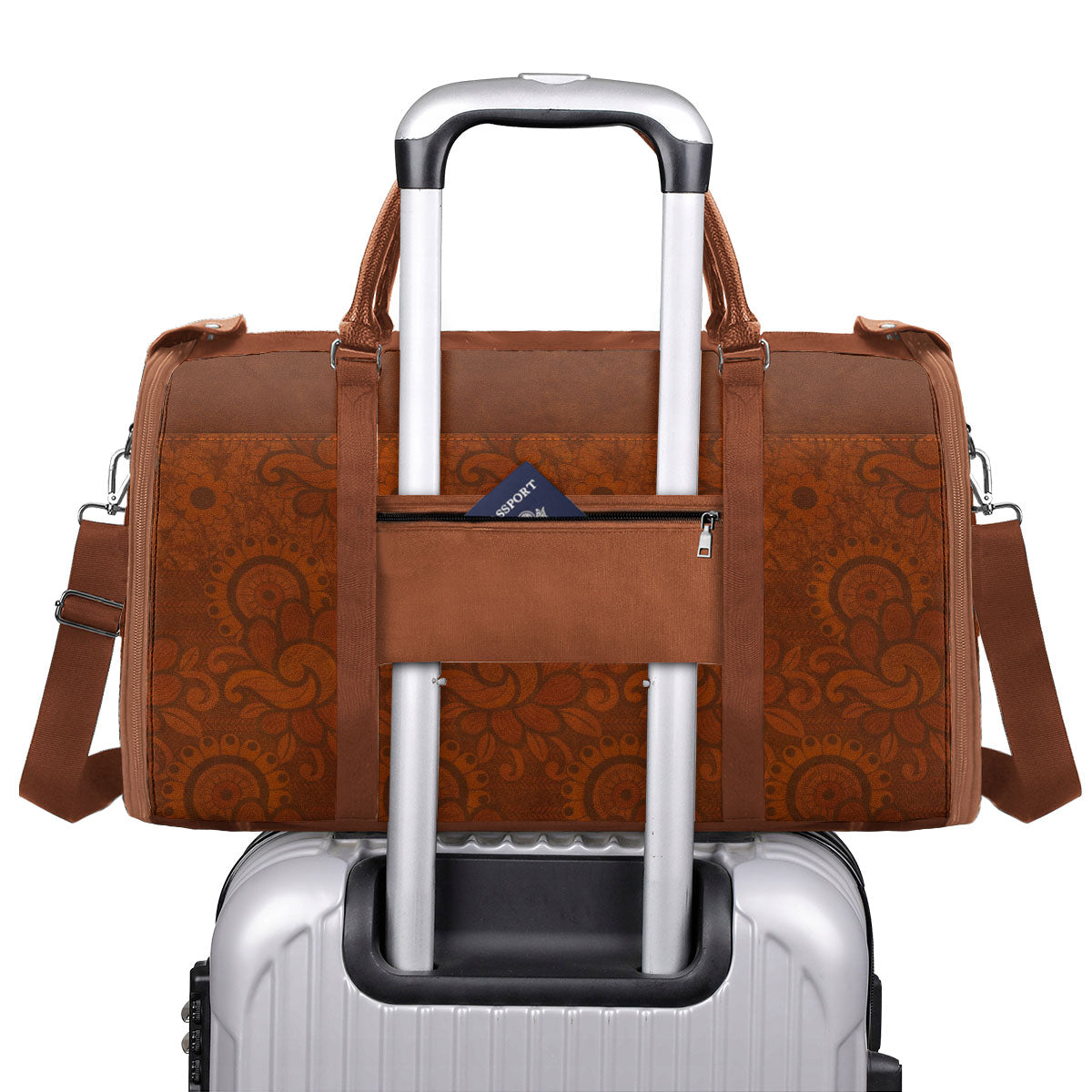 Horoscope - Personalized Leather Duffle Bag STB156