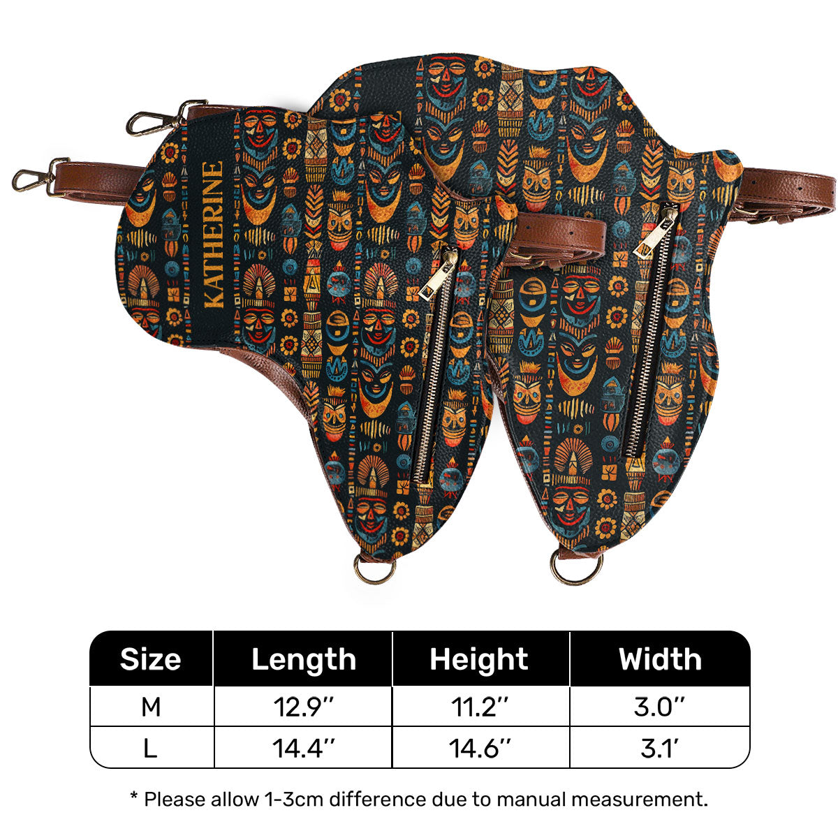 Africa Map 02 - Personalized Africa Bag SBT15