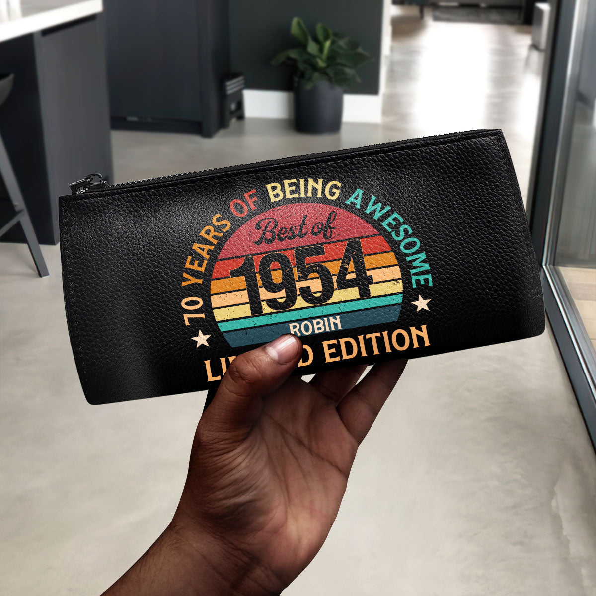 Being Awesome Limited Edition - Personalized Men Leather Wallet SBMLWM02