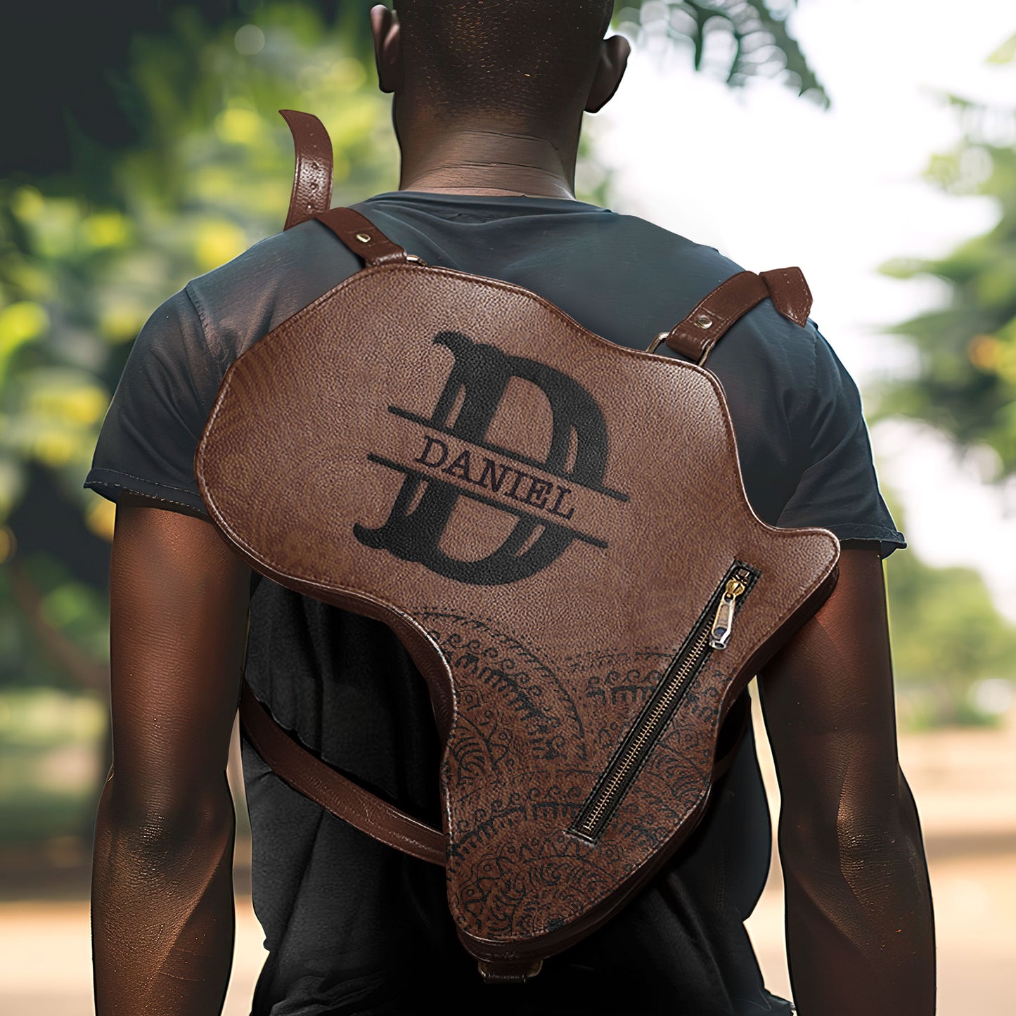 Initial Letter - Personalized Africa Bag AB01