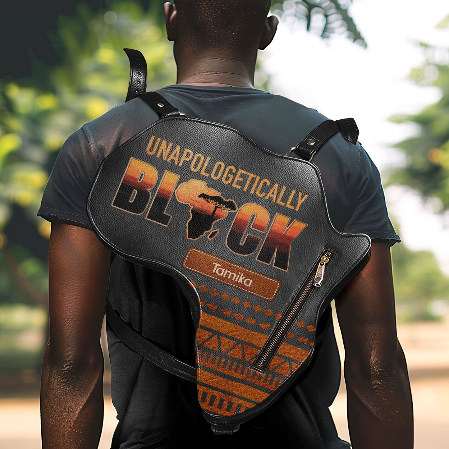 Unapologetically black - Personalized Africa Bag AB02