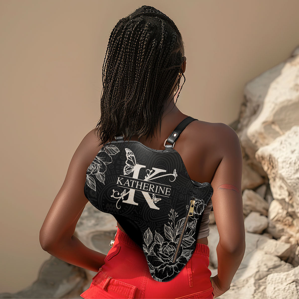 Initial Letter - Personalized Africa Bag AB01