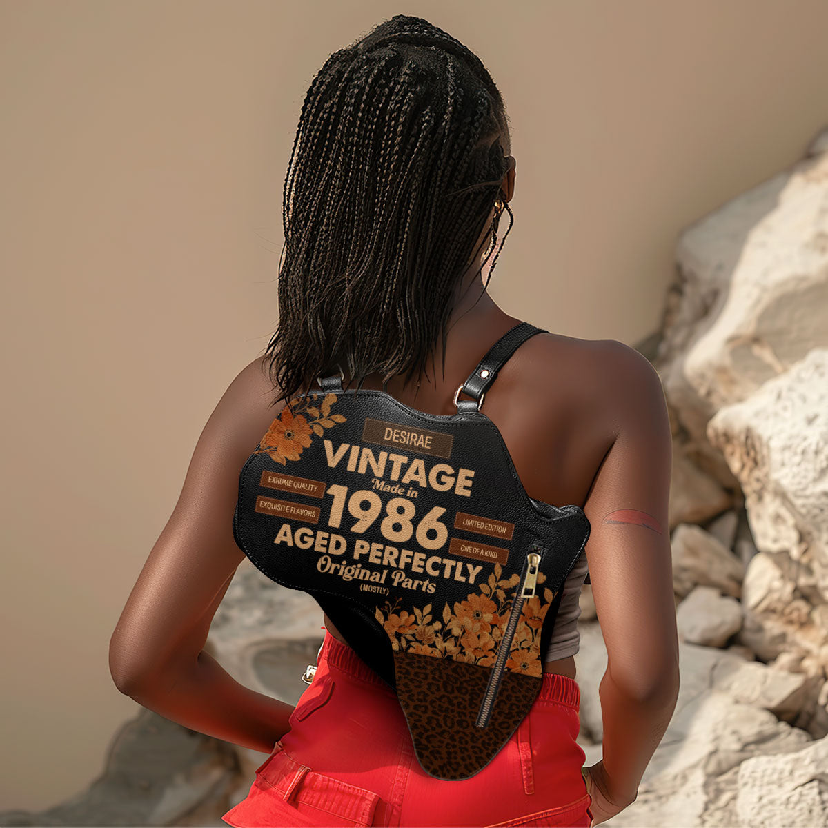 Vintage - Personalized Africa Bag AB19