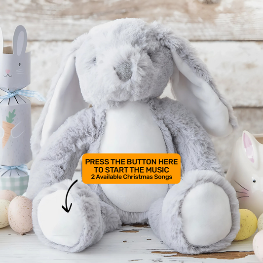 I Will Carry You With Me Until I See You Again - Personalized Stuffed Bunny