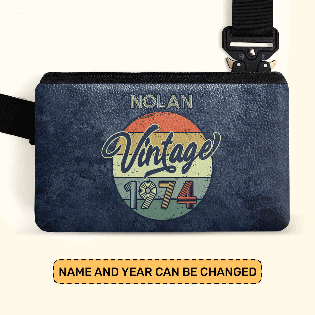 Vintage - Personalized Men Cross Body SBCBMN35