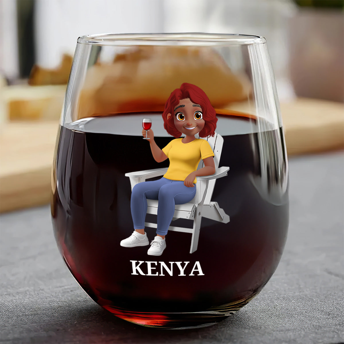 I Can Wine All I Want - Personalized Stemless Wine Glass