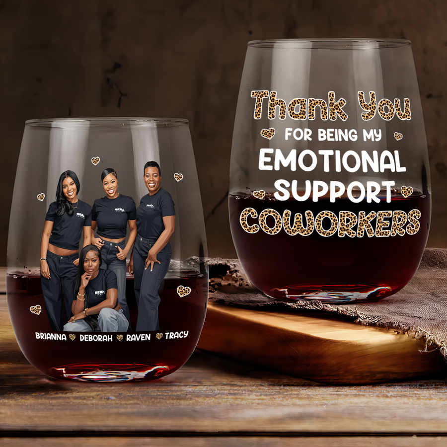 A Queen Was Born In October personalized stemless wine glass