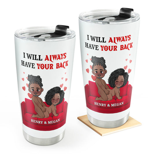 I Promise To Always Be By Your Side - Personalized Stainless Steel Tumbler