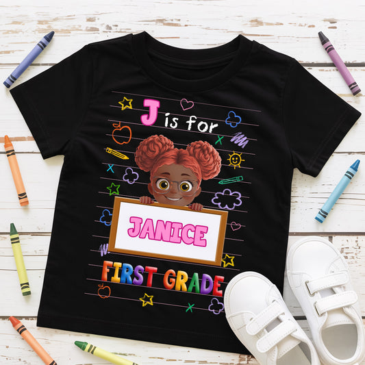 J Is For Janice - Personalized Kid T-Shirt